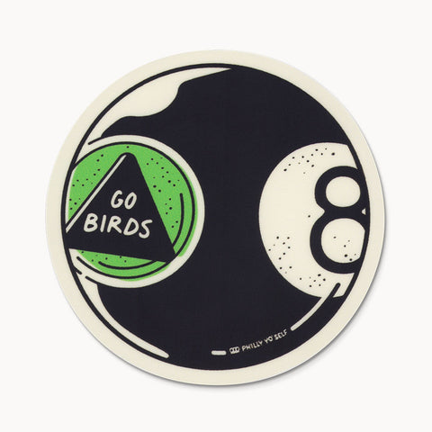 Magic 8 Ball (Go Birds) Tattoo - Sticker