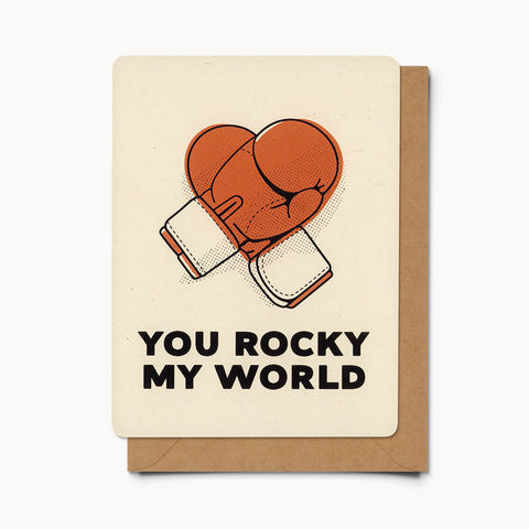 You Rocky my world - Card