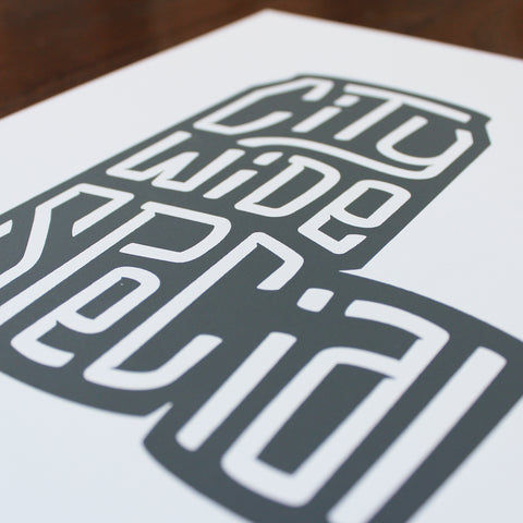 City Wide Special (Typography) - Print