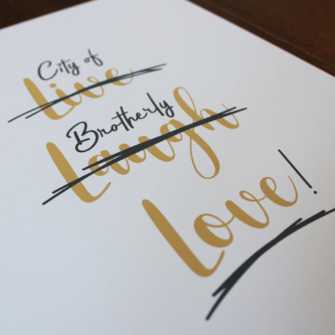 Live Laugh Love Philly - Print