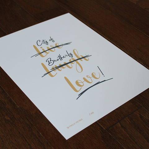 Live Laugh Love Philly - Print