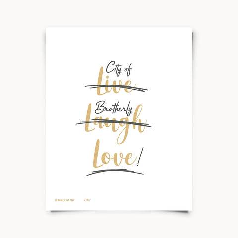 Live Laugh Love Philly - Print