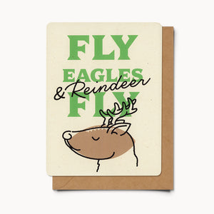 Fly Eagles & Reindeer Flay - Card