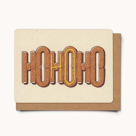 HO HO HO (Pretzel) - Card