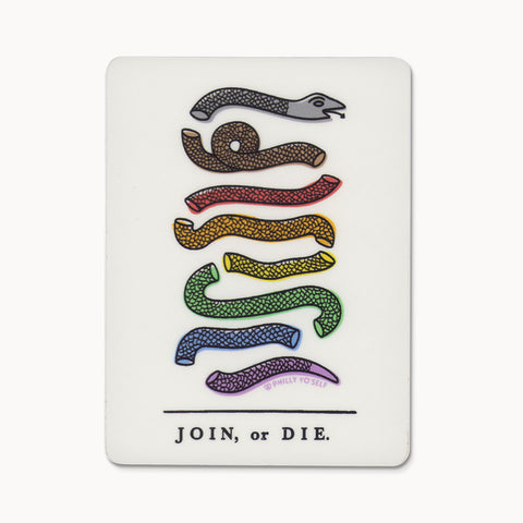 Join or Die (Philly Pride Flag) - Sticker