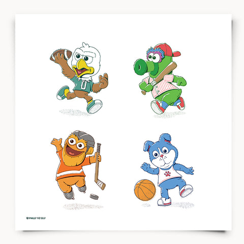 Lil Mascots - Print