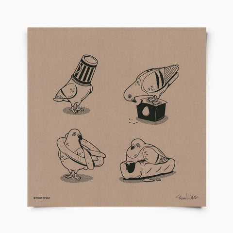 Hungry Hungry Pigeons - Print