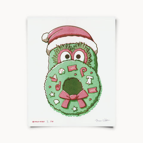 Phils Christmas Wreath - Print