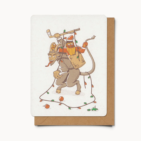 Krampus and Gritty - Card