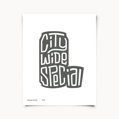City Wide Special (Typography) - Print