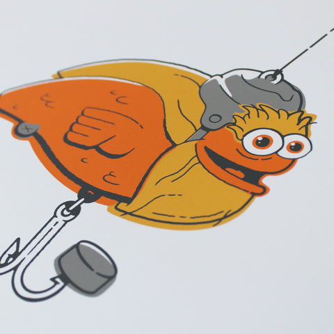 Gritty Inspired Fishing Lure - Print