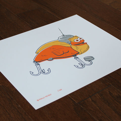 Gritty Inspired Fishing Lure - Print