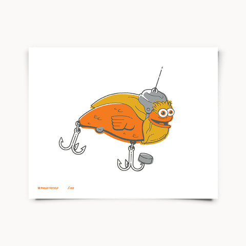 Gritty Inspired Fishing Lure - Print