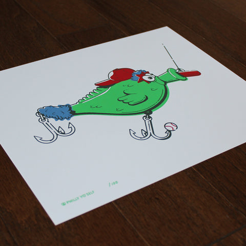 Phillie Phanatic Inspired Fishing Lure - Print